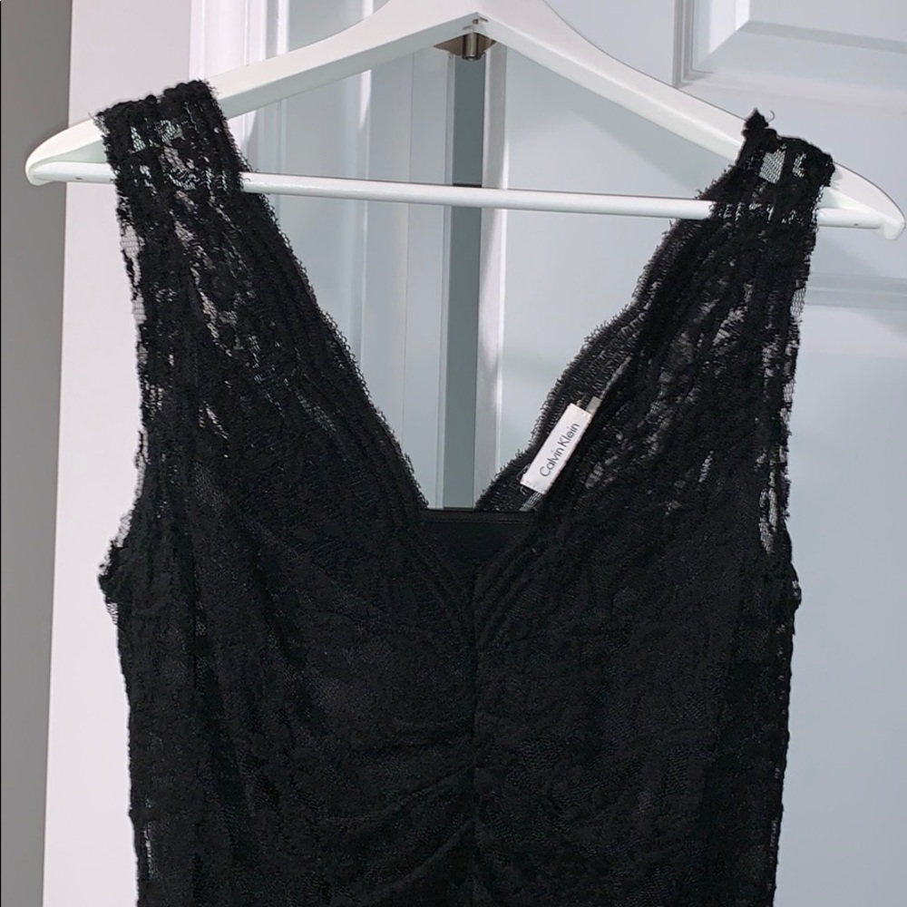 Calvin Klein Lace and Satin Dress - Picture 2 of 7